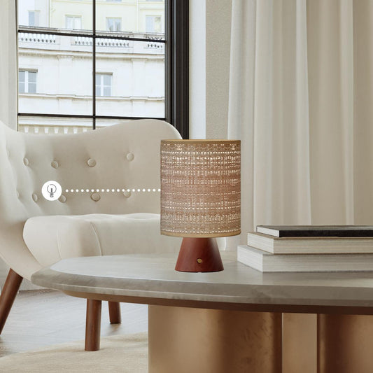 Tischleuchte bordeaux - kabellos